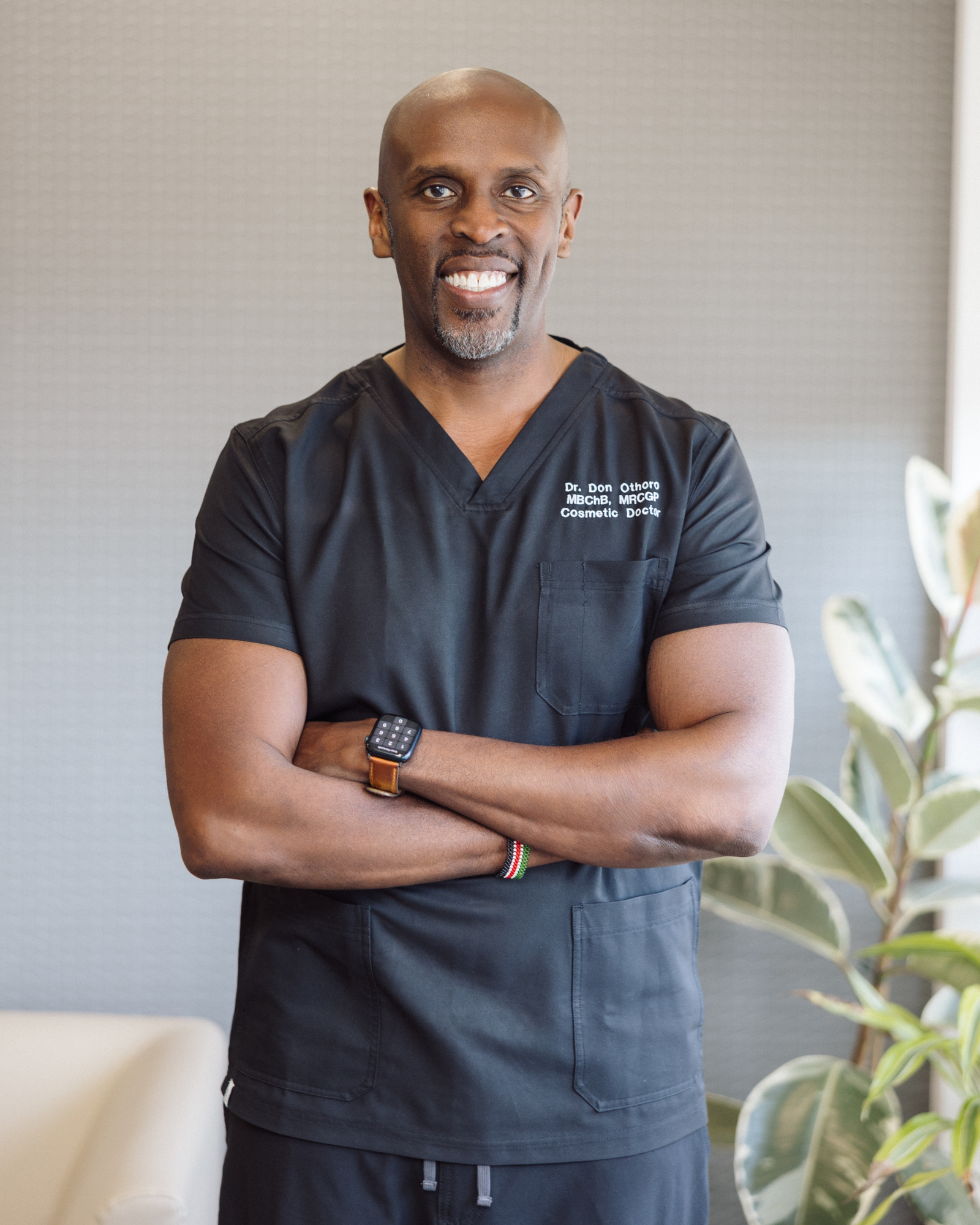 Dr Don Othoro in clinic